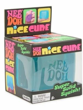NeeDoh Nice Cube Super Solid Squish - blue